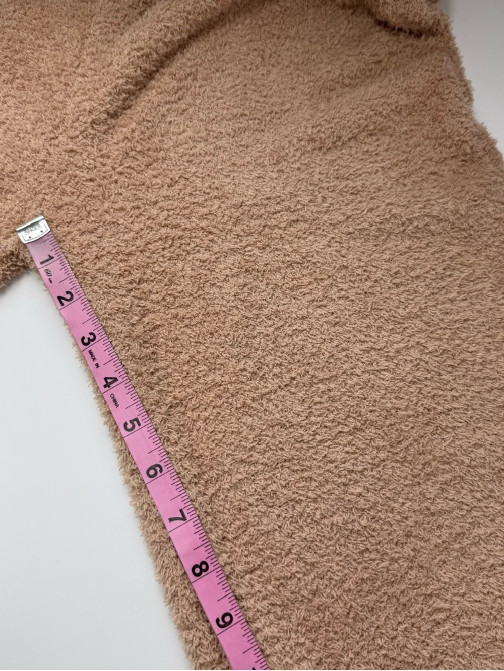 Serra Fuzzy Soft Fleece Lounge PJ Set Womens Large Tan Teddybear Cozy - Picture 13 of 15